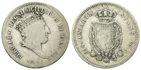 NAPOLI
Ferdinando IV (I) di Borbone, 1816-1825.
Mezza Piastra da 60 Grana 1818.
Ag
gr. 13,52
Dr. Testa grande coronata a s.; sotto, la data.
Rv....