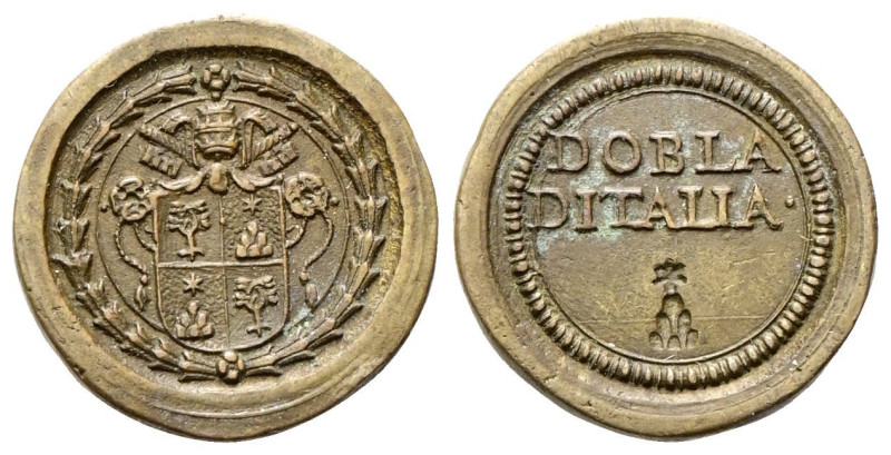 ROMA
Alessandro VII (Fabio Chigi), 1655-1667.
Peso monetale contromarcato di 2...