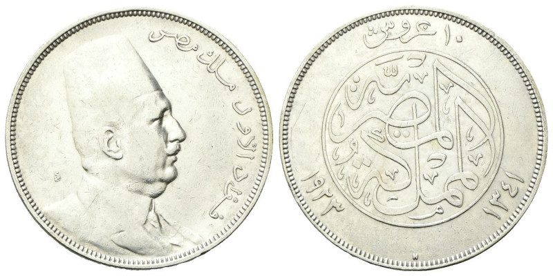 EGITTO
Malik Fuad I, 1922-1936.
10 Piastre 1341 AH (1923).
Ag
gr. 13,96
Dr....