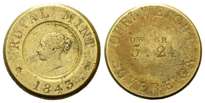 GRAN BRETAGNA
Regina Vittoria, 1837-1901.
Peso monetale della sterlina della R...