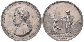 FERRARA
Durante Francesco IV d’Este, 1814-1846. 
Medaglia 1839 opus L. Cossa.
Æ
gr. 62,63 mm 52
Dr. G CARDINAL LEGATO UGOLINI PROVEDENTE ANNO MDC...