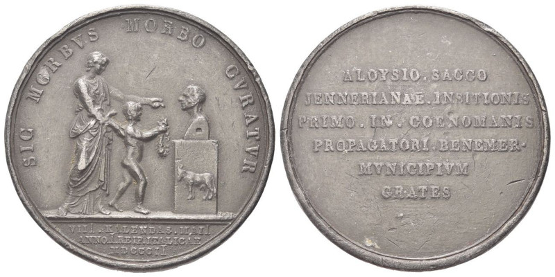 MILANO
Periodo Napoleonico, dal 1795 al 1815.
Medaglia 1802 opus L. Manfredini...