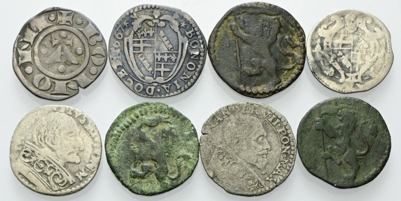 Lotti MULTIPLI
Lotto di 8 monete bolognesi per lo più papali (Alessandro VII,vI...