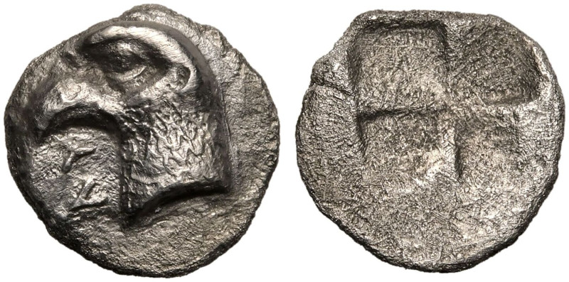 ANCIENT GREECE. AEOLIS, KYME. 
Silver Hemiobol, circa 480-450 BC. 
Obv: eagle ...