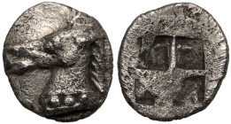 Aeolis, Kyme, AR Tetartemorion
