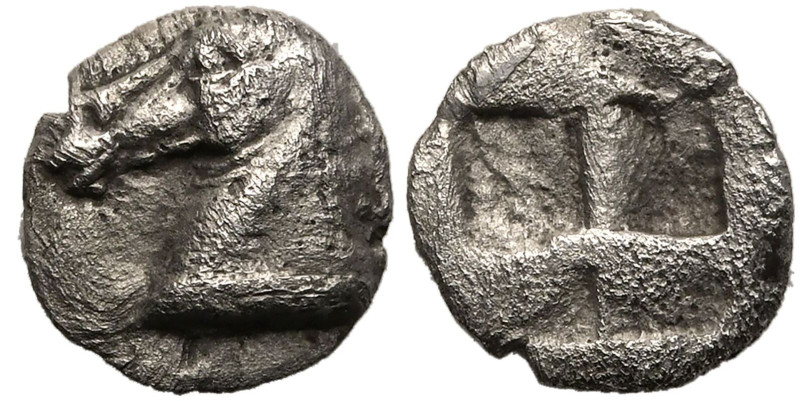 ANCIENT GREECE. ASIA MINOR, UNCERTAIN MINT. 
Silver Tetartemorion, circa 5th ce...