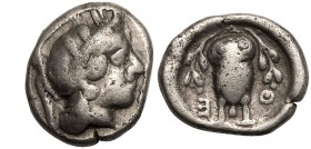 Attica, Athens, AR Hemidrachm