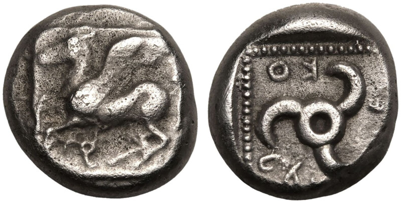 ANCIENT GREECE. DYNASTS OF LYCIA. Uncertain Dynast. 
Silver 1/3 Stater, circa 4...