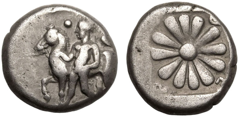 ANCIENT GREECE. IONIA, ERYTHRAI. 
Silver Drachm, 470-450 BC. 
Obv: Erythros ad...