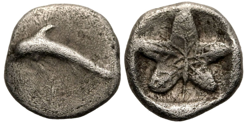 ANCIENT GREECE. KARIA, IDYMA. 
Silver Hemiobol, circa 5th century BC. 
Obv: do...