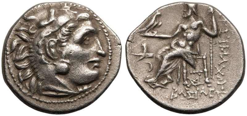 ANCIENT GREECE. KINGS OF THRACE. Lysimachos. 
Silver Drachm, circa 305-281 BC. ...