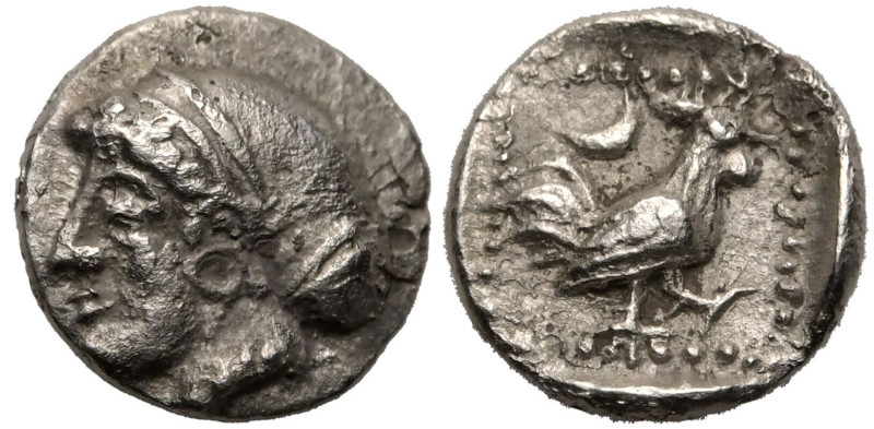 ANCIENT GREECE. TROAS, DARDANOS. 
Silver Hemiobol, 4th-3rd centuries BC. 
Obv:...