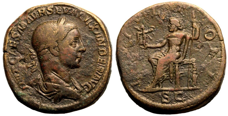 ROMAN EMPIRE. Severus Alexander. 
Bronze Sestertius, AD 222-231. Rome. 
Obv: I...