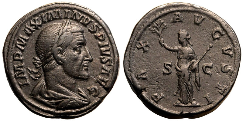 ROMAN EMPIRE. Maximinus I. 
Bronze Sestertius, AD 235-236. Rome. 
Obv: IMP MAX...