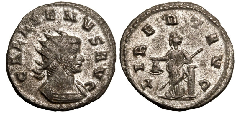 ROMAN EMPIRE. Gallienus. 
Billon Antoninianus, AD 253-268. Rome. 
Obv: GALLIEN...