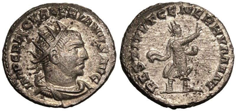 ROMAN EMPIRE. Valerian I. 
Billon Antoninianus, AD 253-254. Antioch. 
Obv: IMP...