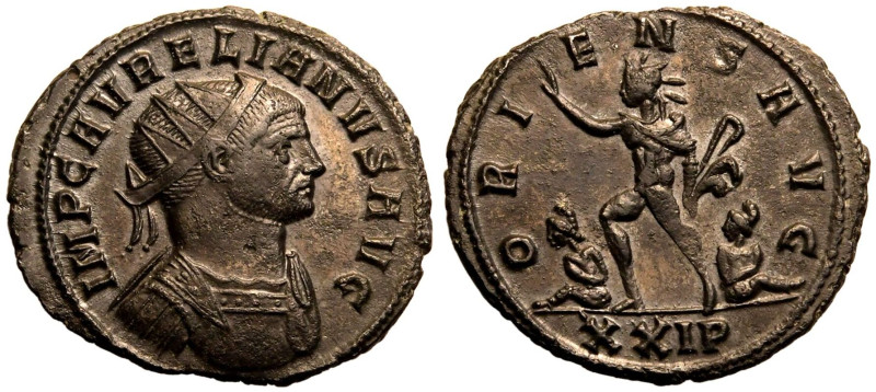 ROMAN EMPIRE. Aurelian. 
Billon Antoninianus, AD 274-275. Siscia. 
Obv: IMP C ...