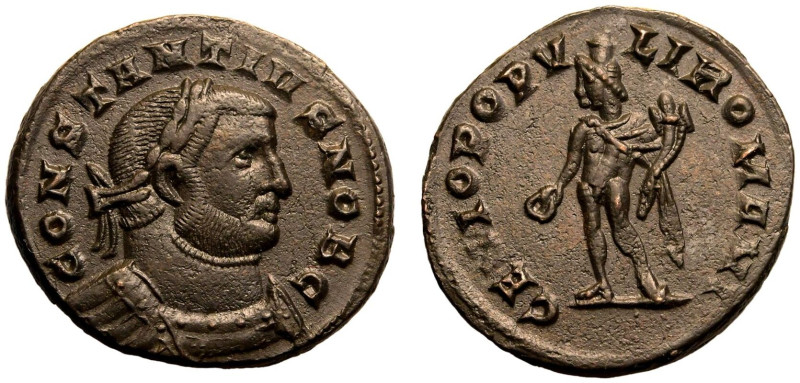 ROMAN EMPIRE. Constantius I (Caesar). 
Billon Nummus, AD 296-303. London. 
Obv...