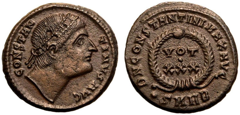 ROMAN EMPIRE. Constantine I 'the Great'. 
Billon Nummus, AD 327-329. Heraclea. ...