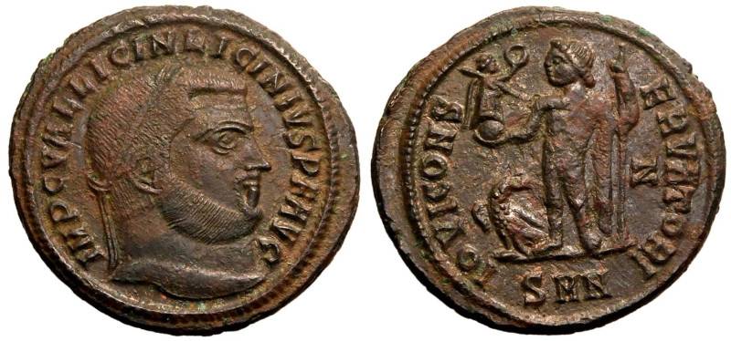 ROMAN EMPIRE. Licinius I. 
Billon Nummus, AD 313-317. Nicomedia. 
Obv: IMP C V...