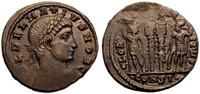 ROMAN EMPIRE. Delmatius (Caesar). 
Billon Nummus, AD 333-335. Constantinople. ...