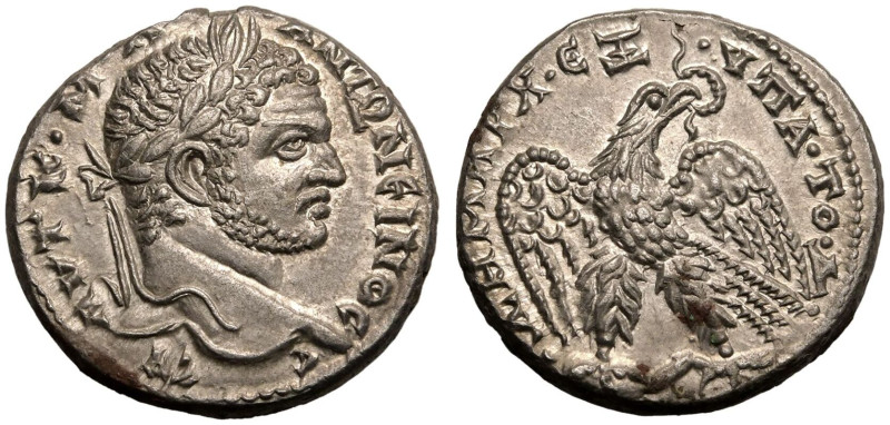 ROMAN PROVINCIAL. SELEUCIS AND PIERIA, ANTIOCH. Caracalla. 
Silver Tetradrachm,...