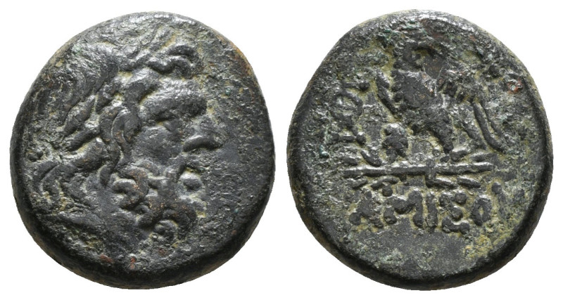 PONTOS. Amisos. Ae (Circa 100-85 BC).
Obv: Laureate head of Zeus right.
Rev: A...