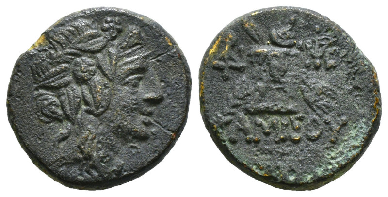 PONTOS. Amisos. Struck under Mithradates VI (Circa 100-95 or 90-80 BC). Ae.
Obv...