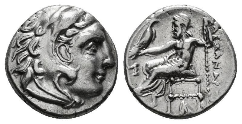 KINGS OF MACEDON. Alexander III 'the Great' (336-323 BC).Drachm. 
Obv: Head of ...