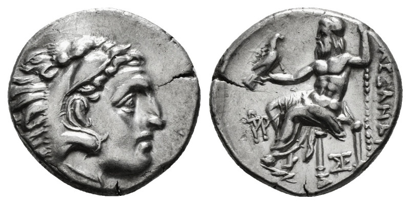 KINGS OF MACEDON. Alexander III 'the Great' (336-323 BC).Drachm. 
Obv: Head of ...