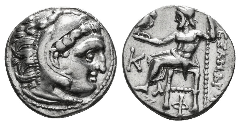 KINGS OF MACEDON. Alexander III 'the Great' (336-323 BC).Drachm. 
Obv: Head of ...