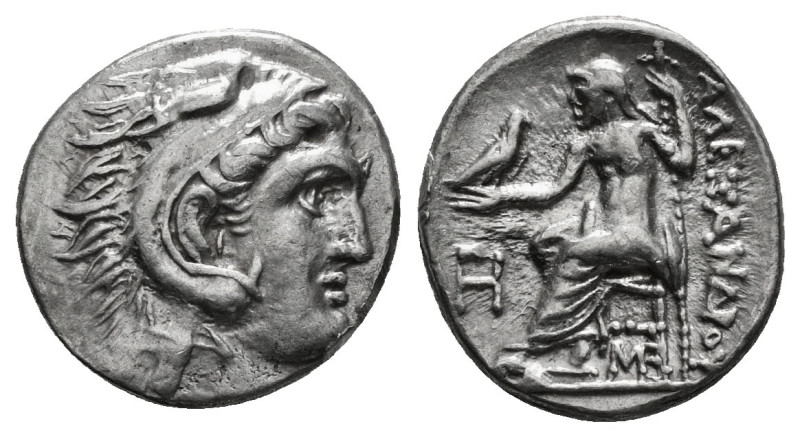 KINGS OF MACEDON. Alexander III 'the Great' (336-323 BC).Drachm. 
Obv: Head of ...