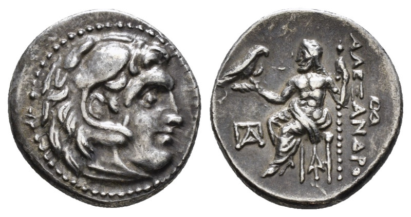 KINGS OF MACEDON. Alexander III 'the Great' (336-323 BC).Drachm. 
Obv: Head of ...