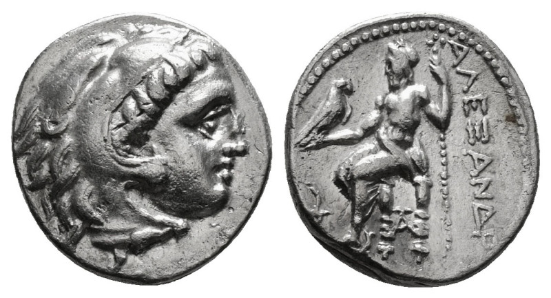 KINGS OF MACEDON. Alexander III 'the Great' (336-323 BC).Drachm. 
Obv: Head of ...