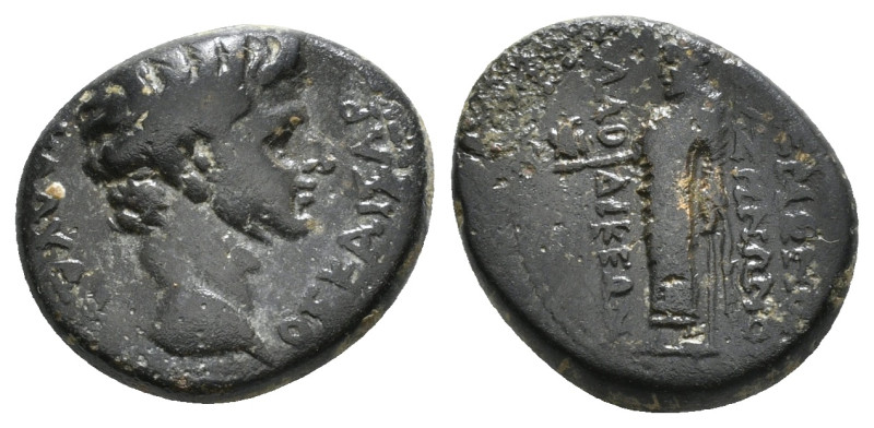 PHRYGIA. Laodicea. Claudius (50-54). Ae.
Obv: ΚΛΑΥΔΙΟΣ ΚΑΙΣΑΡ.
Bare head right...