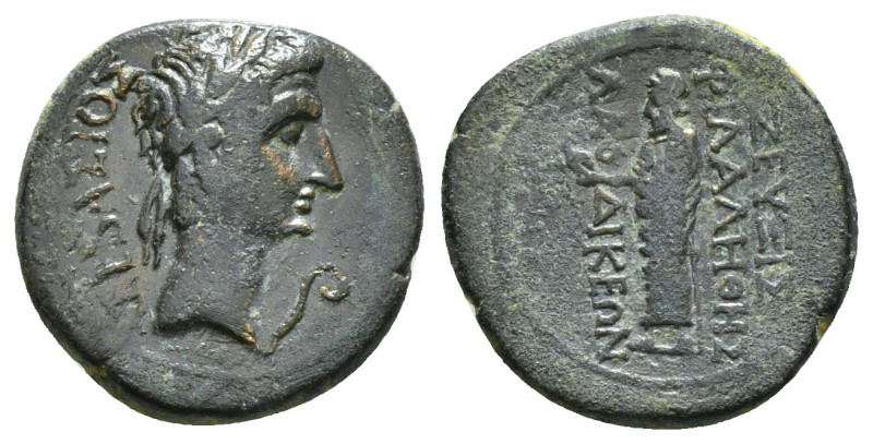 PHRYGIA. Laodicea ad Lycum. Augustus (27 BC-14 AD). Ae. Zeuxis Philalethes, magi...