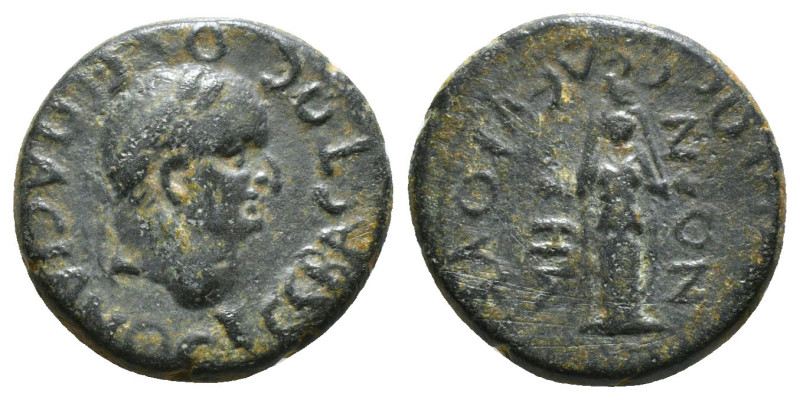 CARIA. Cidramus. Vespasian (69-79). Ae. Pamphilios Seleukou, magistrate.
Obv: O...