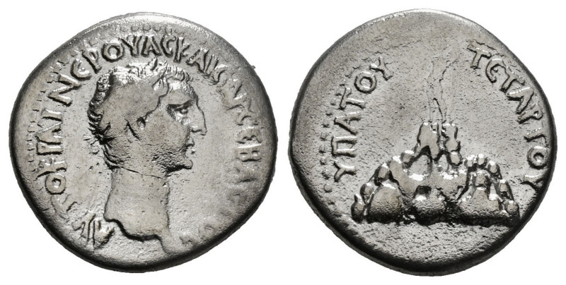 Cappadocia, Caesaraea-Eusebia. Nerva, 96-98 AD. AR Didrachm. RY 4 = 98 AD. ΑΥΤΟΚ...