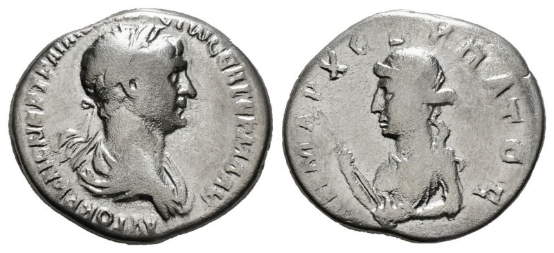 CAPPADOCIA. Caesarea. Trajan (98-117). Didrachm.
Obv: ΑΥΤΟΚΡ ΚΑΙС ΝЄΡ ΤΡΑΙΑΝΟС ...