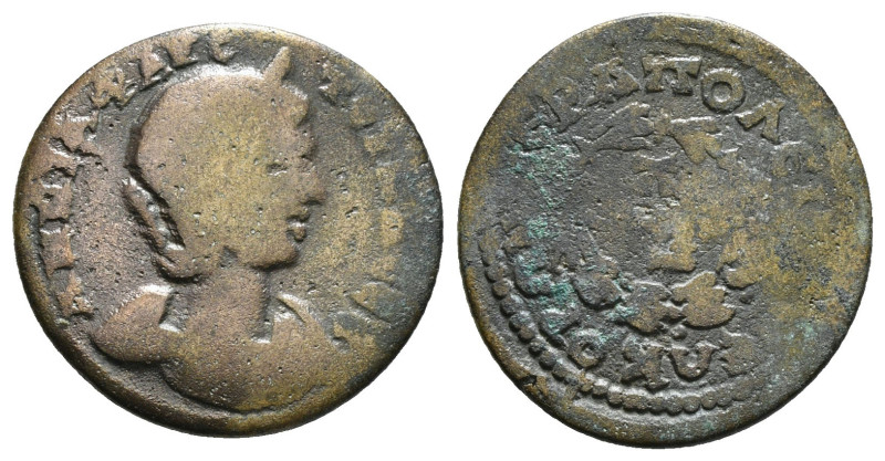 PHRYGIA,Hierapolis, Annia Faustina (Augusta, 221). AE
Obv: ΑΝΝΙΑ ΦΑVСΤЄΙΝΑ СЄΒ ...