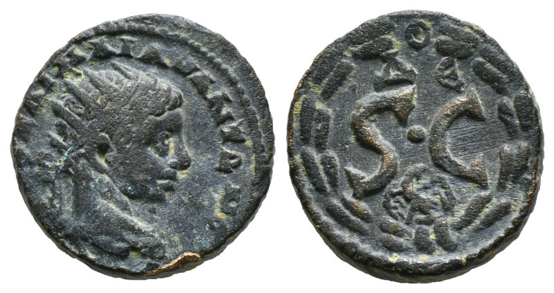 Syria, Antioch. Severus Alexander. AE. 222-235 AD.
Obv: ΑΥΤ ΚΑΙ ΜΑΡ ΑΥΡ ΑΛƐΞΑΝΔ...