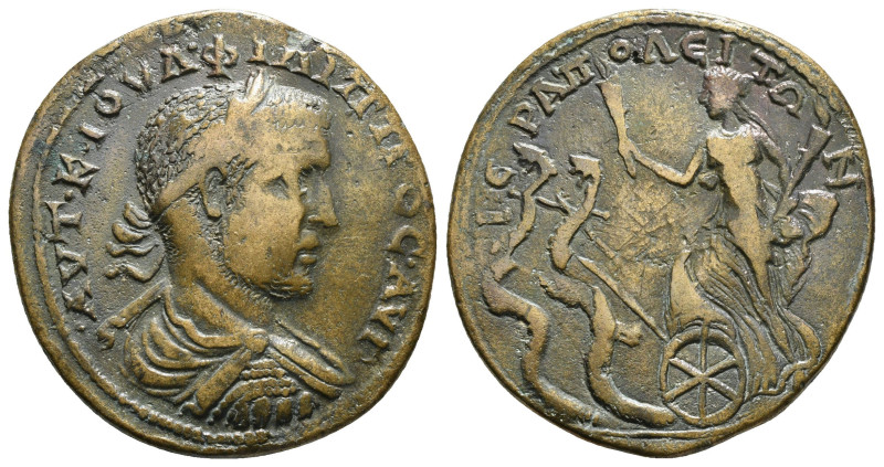 Phrygia. Hierapolis . Philip I Arab AD 244-249. Æ Medallic
Obv : ΑΥΤ Κ Μ ΙΟΥ ΦΙ...