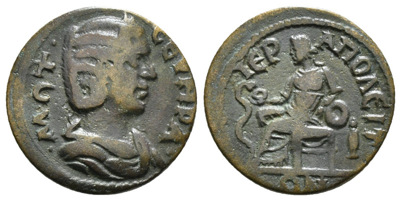 PHRYGIA. Hierapolis. Otacilia Severa (Augusta, 244-249). Ae. Obv : Μ ΩΤ ϹƐΥΗΡΑ; ...