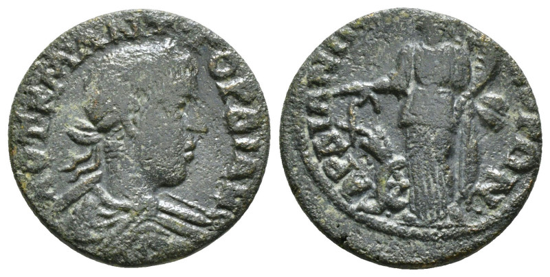 LYDIA. Sardis. Gordian III (238-244). AE. Obv : ΑΥΤ Κ Μ ΑΝΤ ΓΟΡΔΙΑΝΟ,laureate, d...