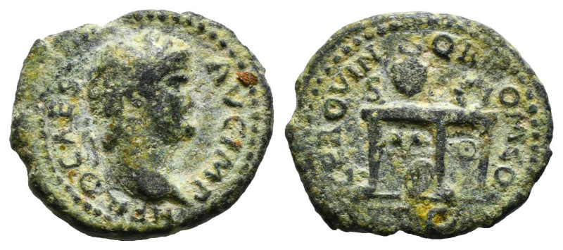 NERO (54-68). Semis. Rome.
Obv: NERO CAES AVG IMP.
Laureate head right.
Rev: ...