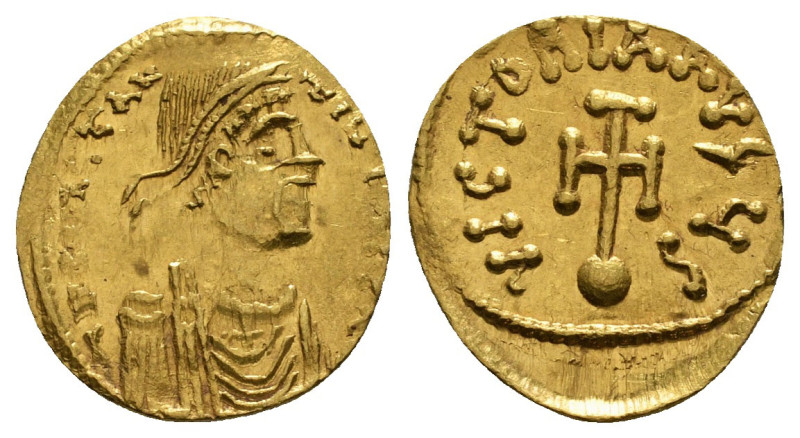 CONSTANTINE IV POGONATUS (668-685). GOLD Semissis. Constantinople.
Obv: δ N CON...