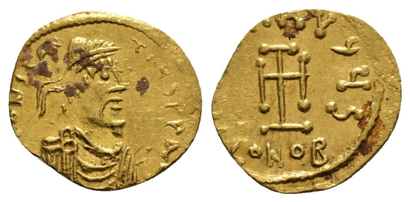 CONSTANTINE IV POGONATUS (668-685). GOLD Tremissis. Constantinople.
Obv: δ N CO...