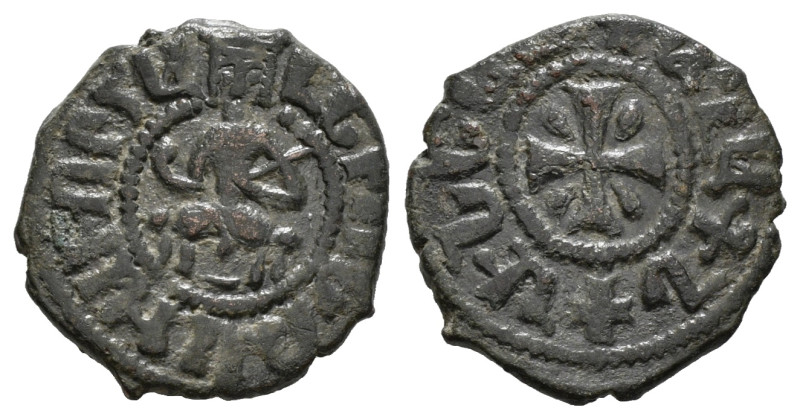 Medieval Coin AE Bronze. Weight : 3,46gr