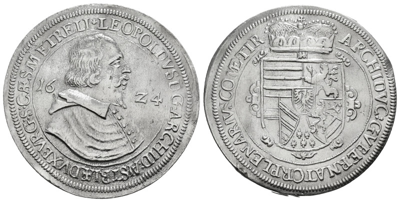 Holy Roman Empire, Tyrol, Archduke Leopold V, 1619-1632. Taler, 1624, Hall mint,...