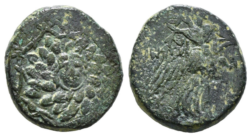 PONTOS. Amisos. Ae (Circa 85-65 BC). Time of Mithradates VI Eupator.
Obv: Aegis...